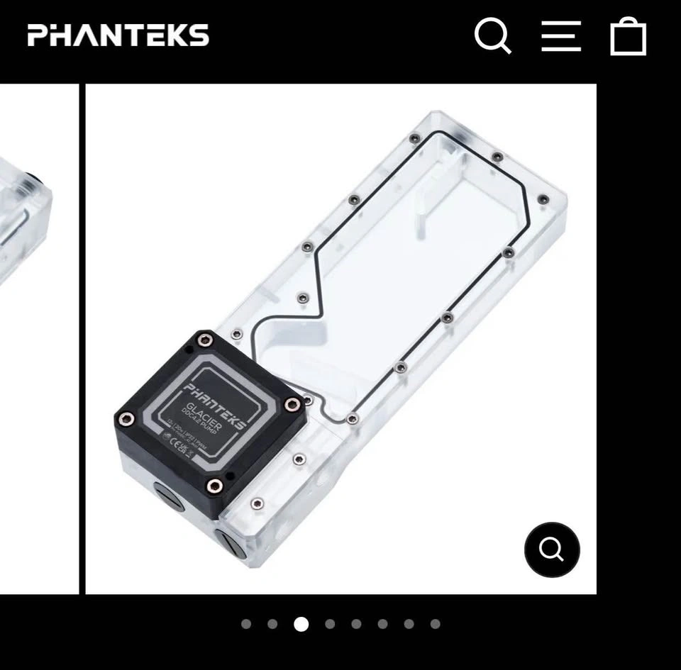 New Phanteks Glacier R220C Reservoir with DDC Pump - photo 5