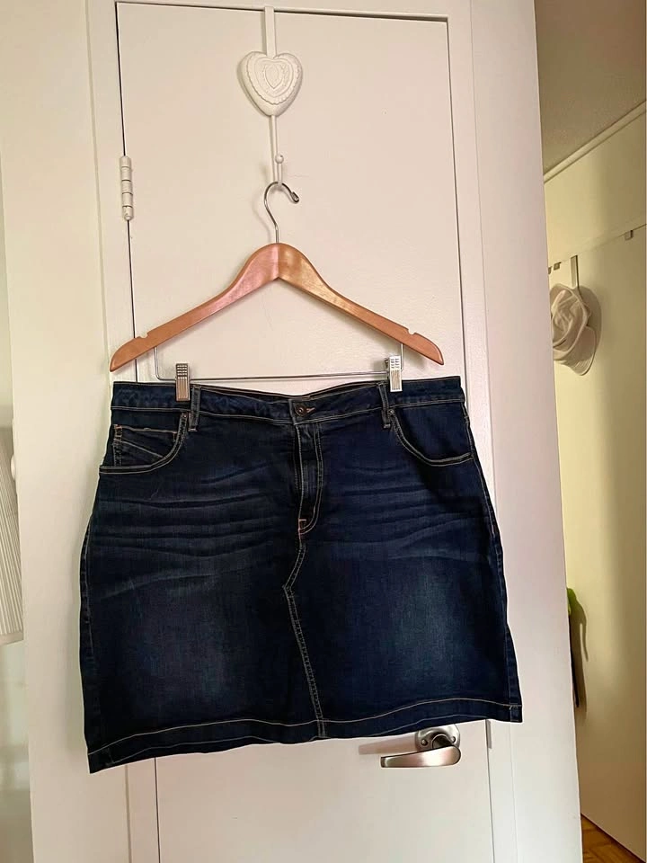 Dark Blue Denim Skort