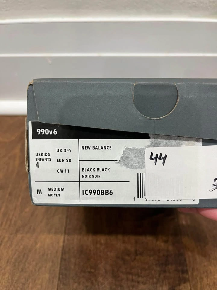 New Balance 990v6 Toddler Shoes SZ 4 - photo 5