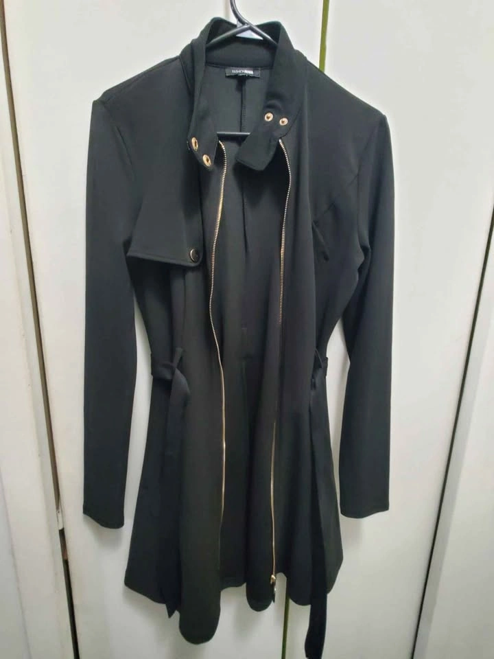 Black Zip-Up Dress (M) - photo 2