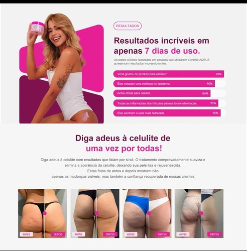 ADEUS Cellulite Day Treatment Body Cream for Women 300g Pink Jar - photo 4