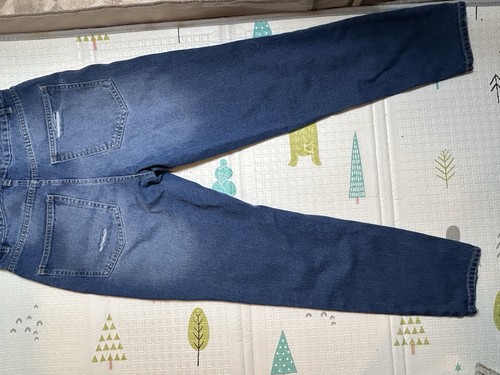 Women's Distressed Blue Denim Skinny Jeans - photo 4
