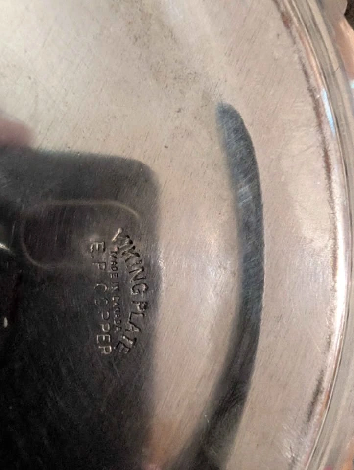 Viking Plate Silver Plated Round Tray - photo 2