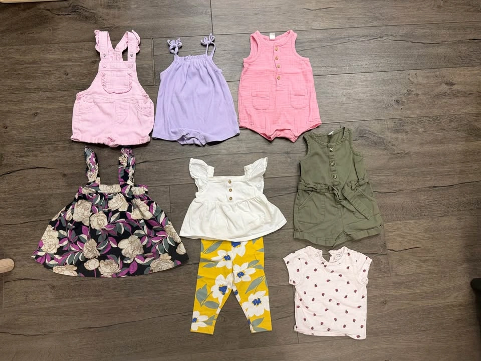6-12/9-12 Month Baby Girl Clothes Bundle - photo 2