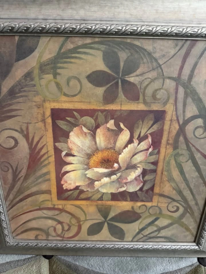 Set of 2 Framed Wall Art - Autumn Leaves & Floral Designs - photo 4