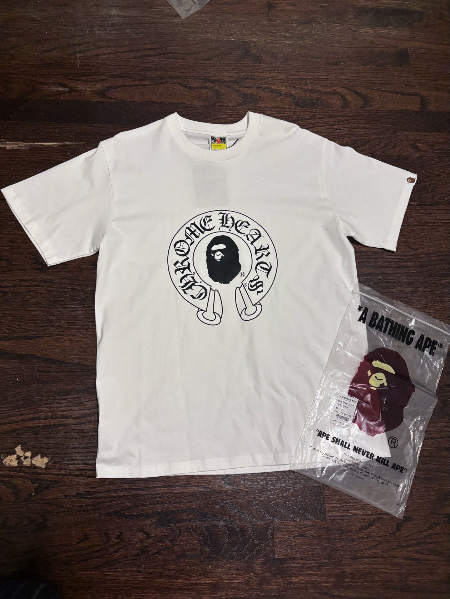 Chrome hearts bape shirt