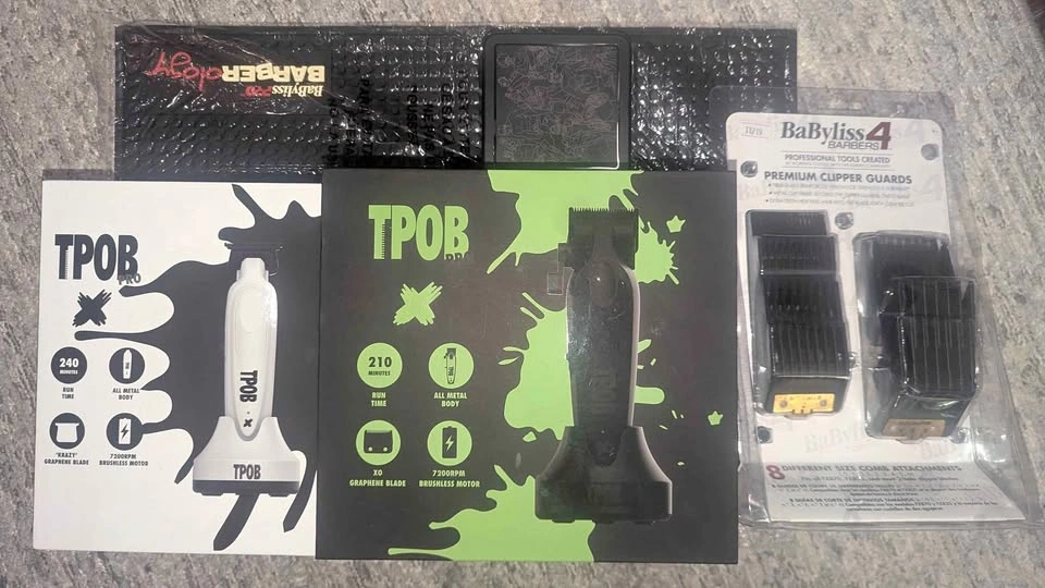 TPOB X Clipper & Trimmer Set with BaBylissPRO Guards /CHUNK blad