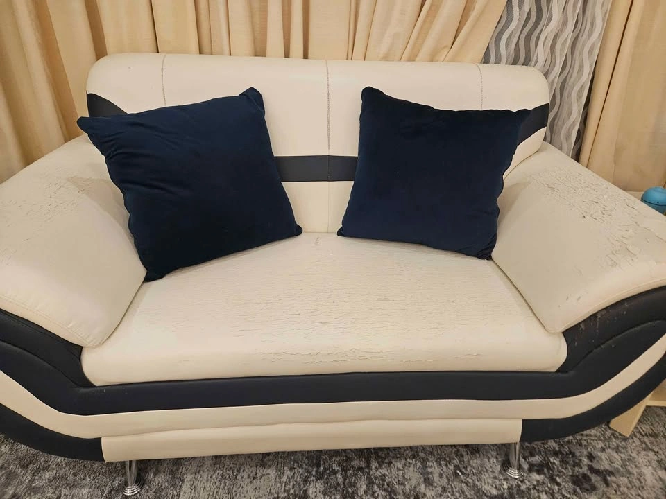 3 Piece Sofa Set with Cushions (WORN OUT) - photo 2