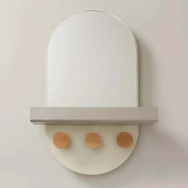 OUI METAL & WOOD MIRROR STORAGE SHELF - photo 2