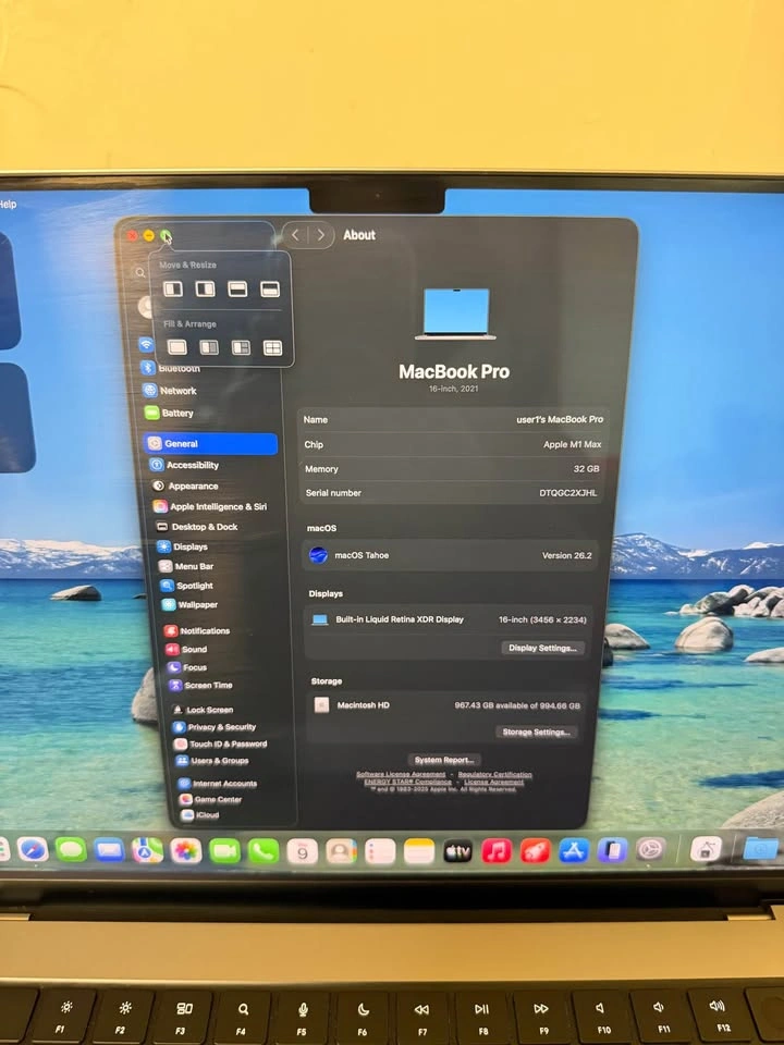 2021 16” Apple M1 Max MacBook Pro, 32GB RAM, 1TB Storage - photo 5
