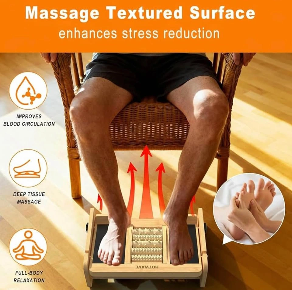 Bamboo Calf Stretcher Slant Board – Adjustable 15°/20° - photo 5