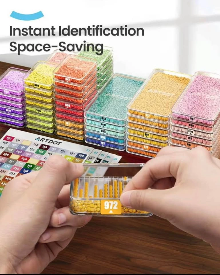60 PCS Stackable Diamond Painting Storage Trays - photo 5