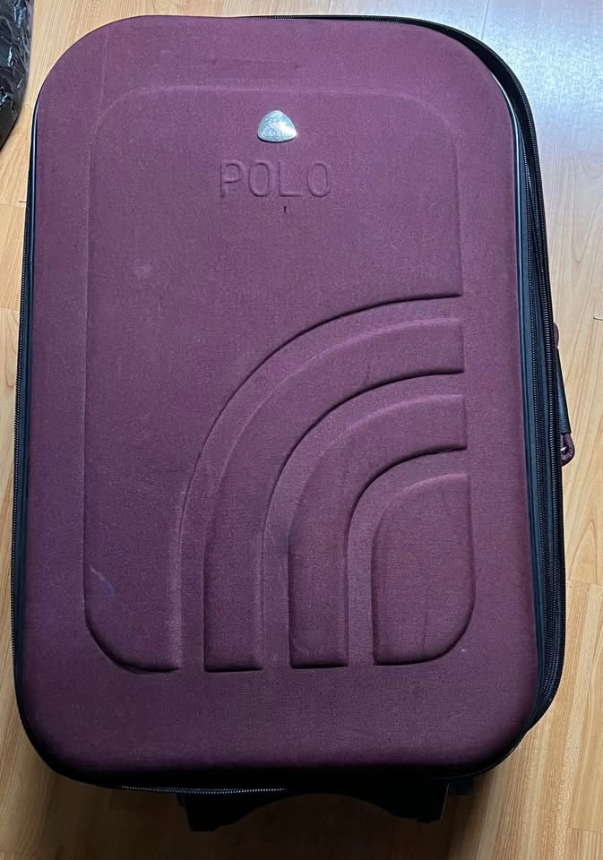 2-Piece Maroon POLO Luggage Set (Large & Carry-On) - photo 2