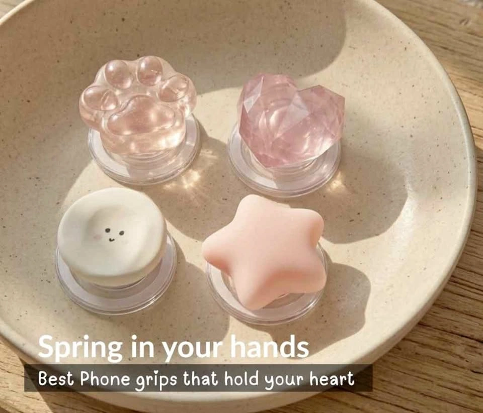 Handmade Heart, Cloud, Cat Paw, Bear Phone & Kindle Grips