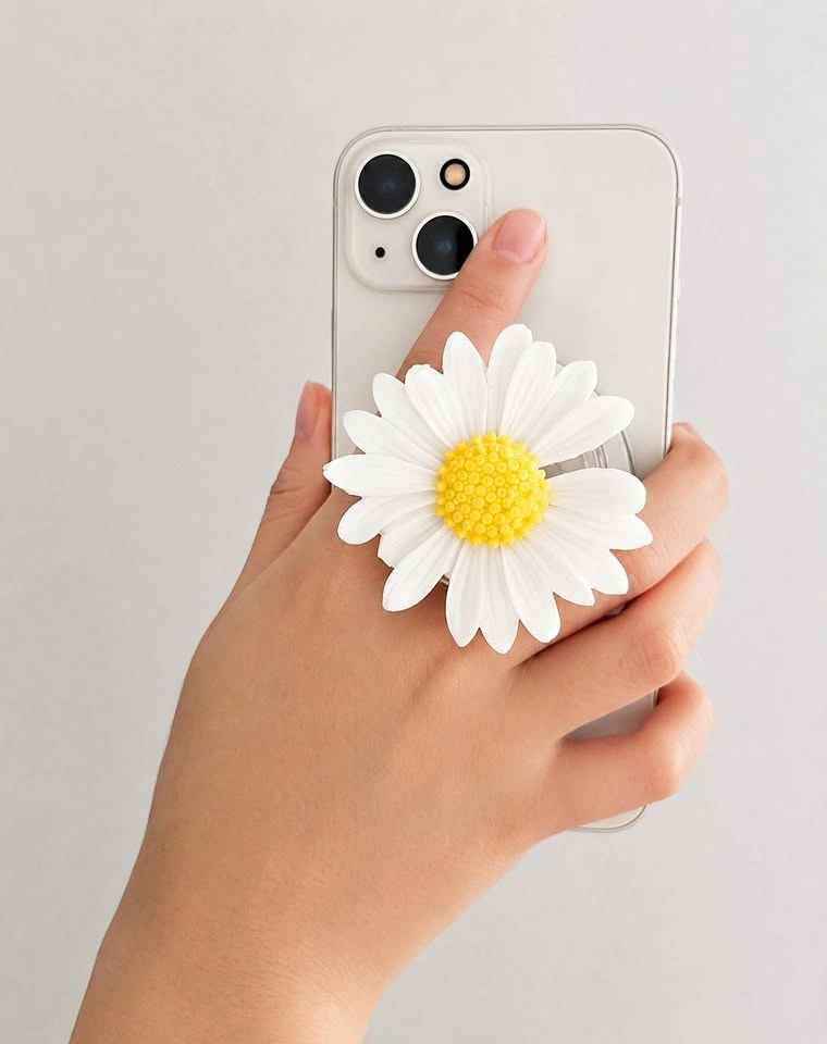 Handmade Decorative Phone Grips - Daisy, Bungeopang & More
