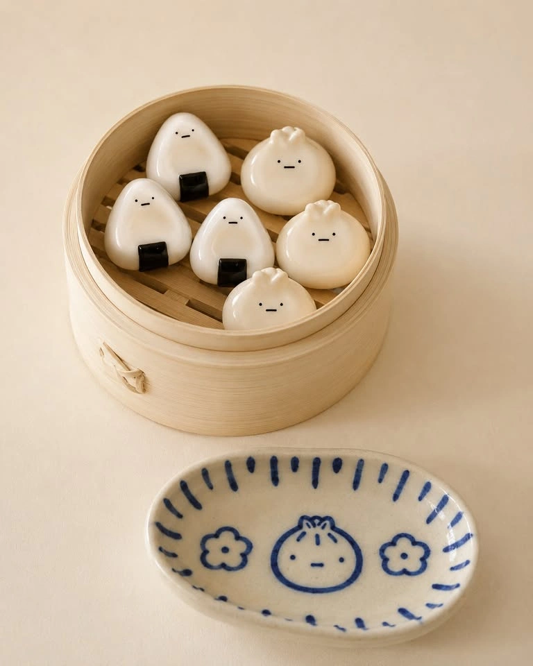 Handmade Onigiri and Dimsum Phone Grips kindle grips - photo 3