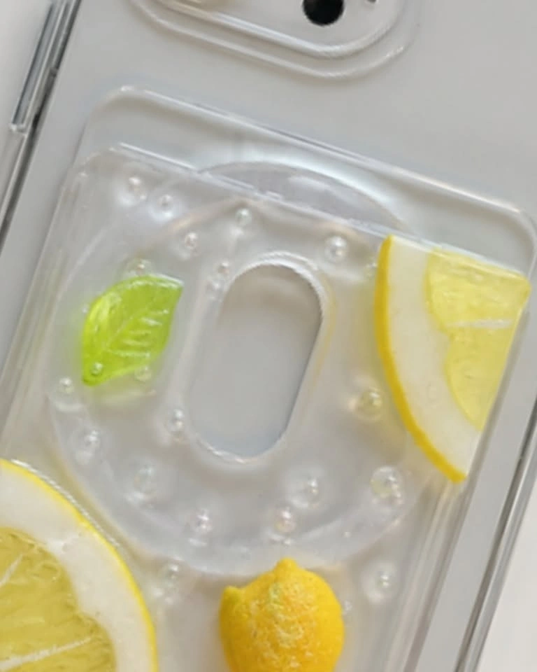 Handmade Lemon Design magnetic card Case - photo 2