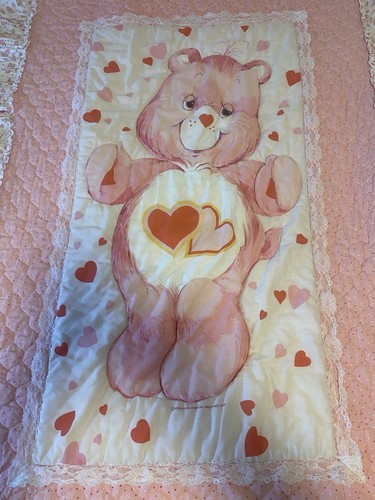 Vintage Care Bears Love-A-Lot Bear Twin Size Quilt - photo 3