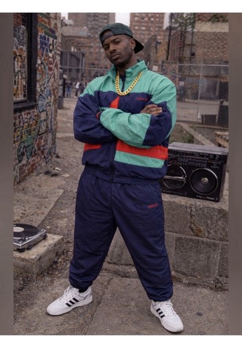 Vintage 80s Adidas Trefoil Color-block Tracksuit Men’s Large