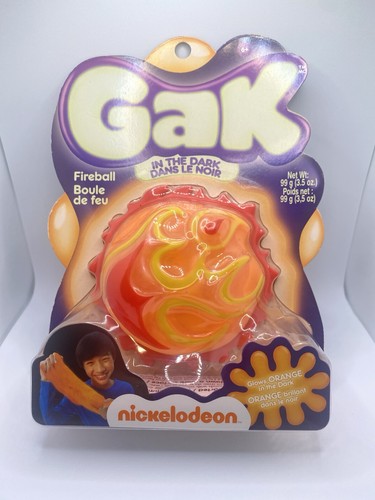 Nickelodeon Gak In the Dark Fireball Orange Glow Slime 2012
