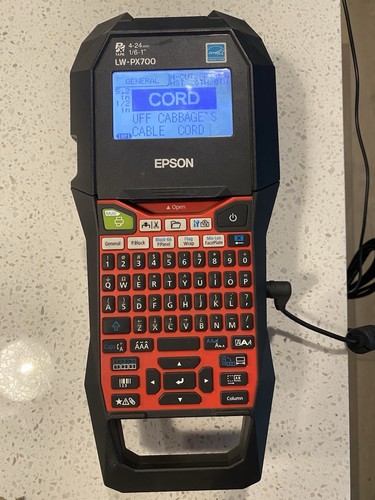 Epson LW-PX700 Industrial Label Printer + 4 PX Tape Cartridges