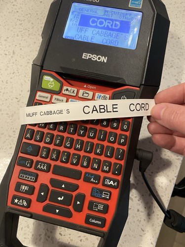 Epson LW-PX700 Industrial Label Printer + 4 PX Tape Cartridges - photo 3
