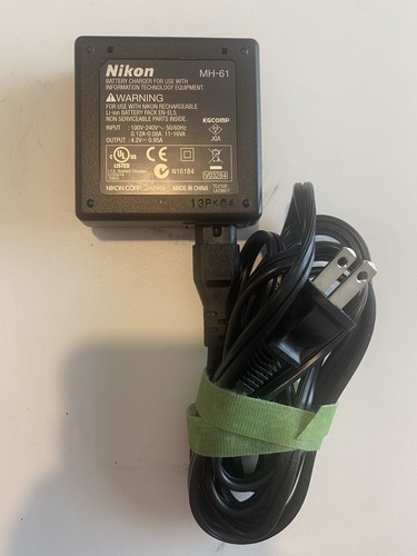 Nikon MH-61 Battery Charger For Lithium Ion Battery Tested Works - photo 2