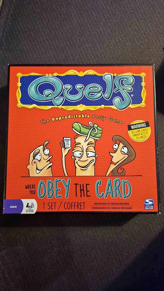 Quelf Party Board Game – Complete & Excellent Condition