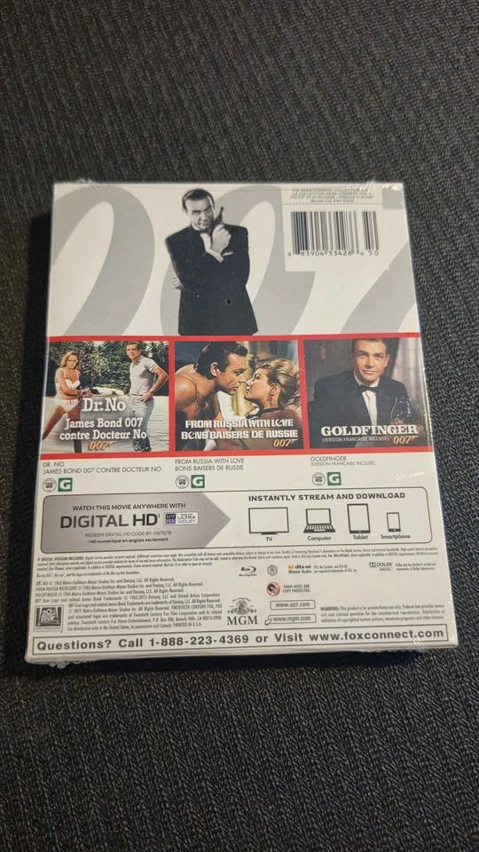 James Bond: Sean Connery Collection Blu-ray (Brand New, Sealed) - photo 2
