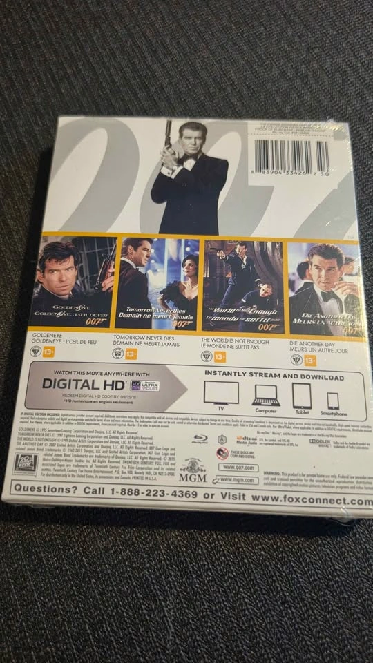 James Bond: Pierce Brosnan Collection Blu-ray (Brand New, Sealed - photo 2