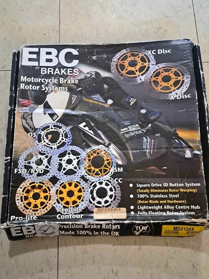 EBC Brakes MD2124X Motorcycle Brake Rotor and Pads
