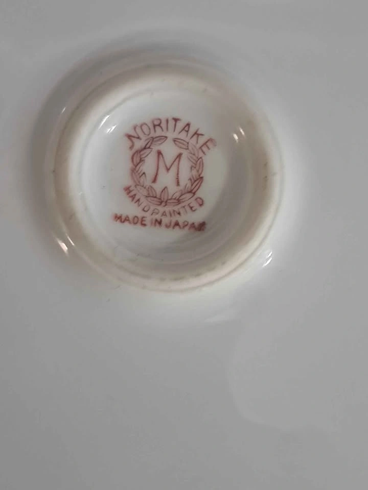 Vintage Noritake Hand Painted Swan Scene Plate with Handles - photo 2