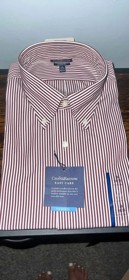 NEW Croft & Barrow Men’s Dress Shirt | Classic Fit | NWT