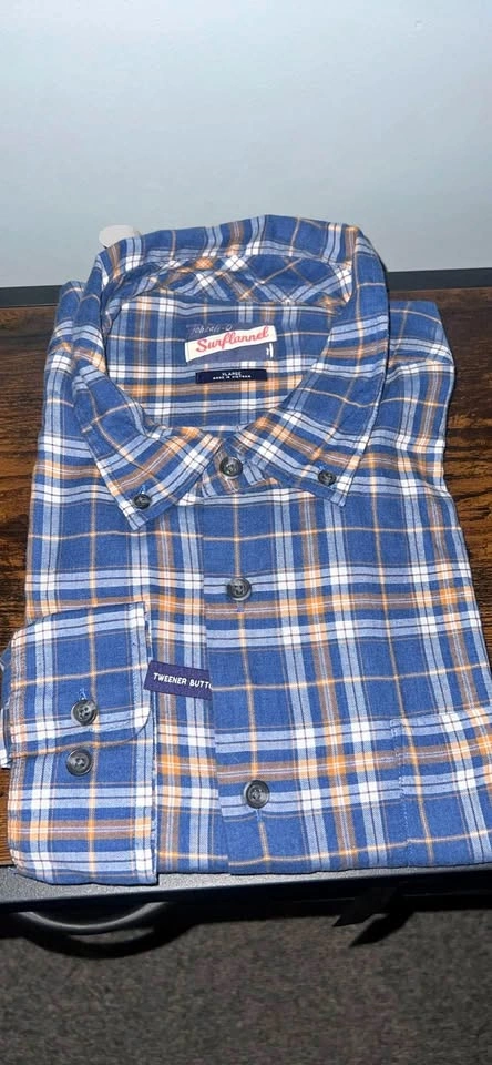 Johnnie-O Surf Flannel Men’s Button-Down Shirt XL | Premium Plai