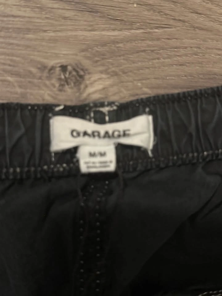 Garage Black Cargo Parachute Pants - photo 3