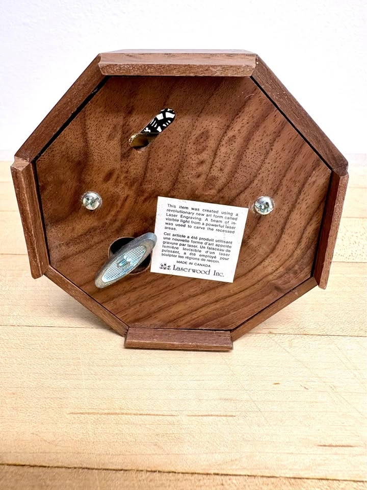 Laserwood Inc. Octagonal Wooden Music Box - photo 3