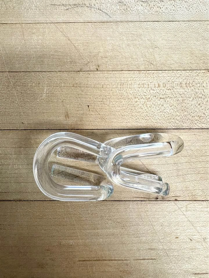 Clear Glass Knot Sculpture - photo 2