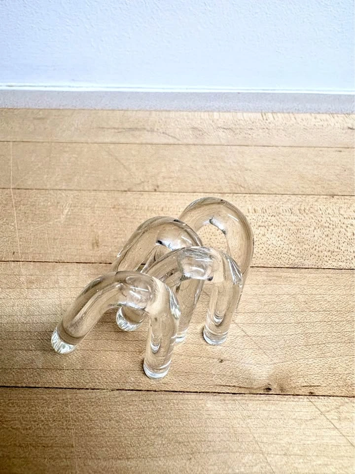 Clear Glass Knot Sculpture - photo 3
