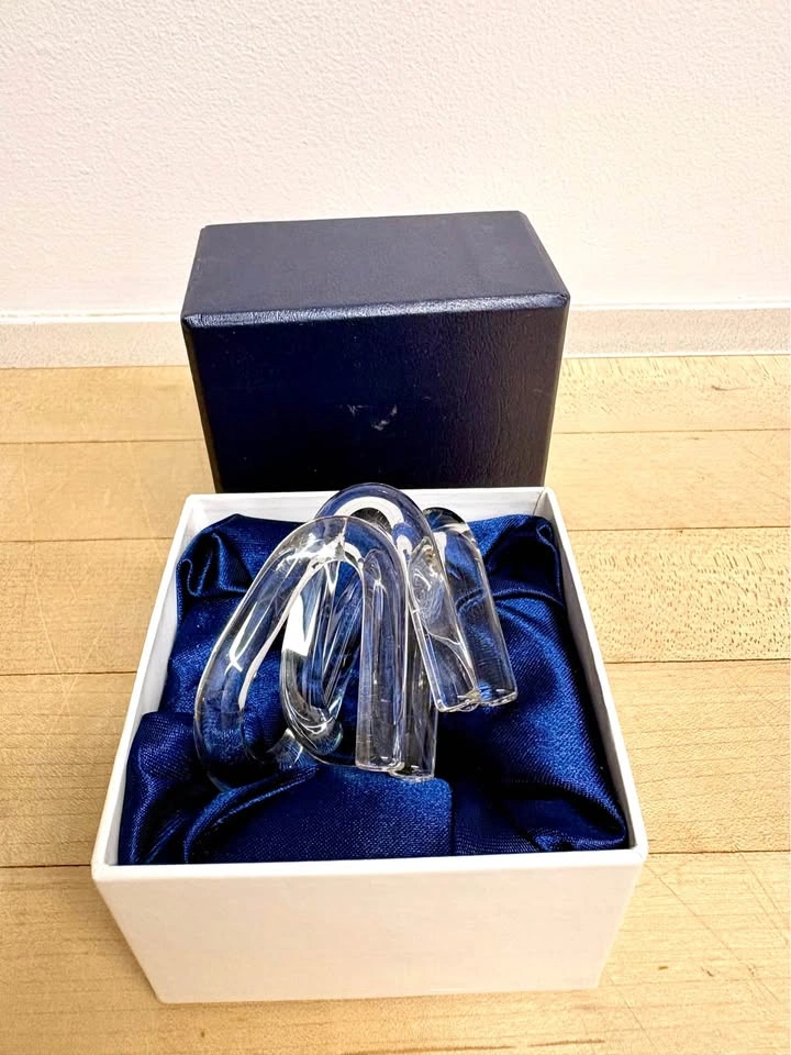 Clear Glass Knot Sculpture - photo 4