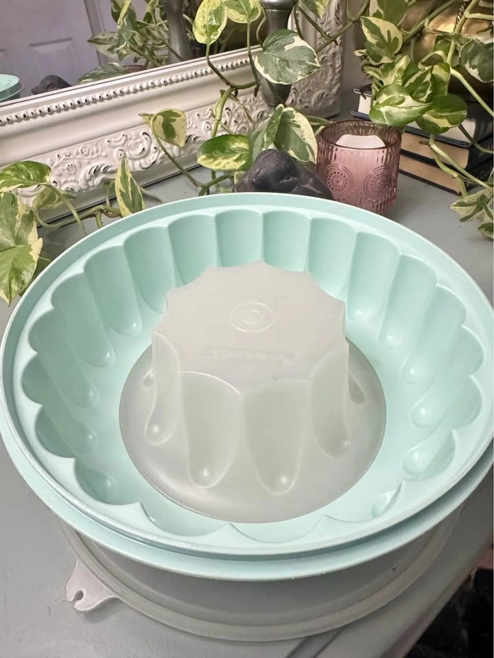 Vintage Tupperware Jel-N-Serve Jello Mold 3-Pc Set