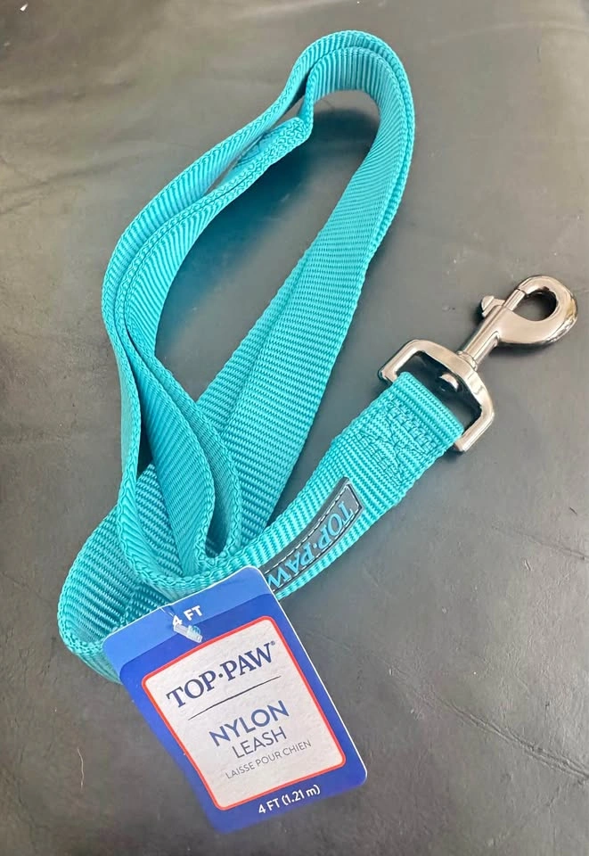 TOP PAW Teal Nylon Leash 4 FT