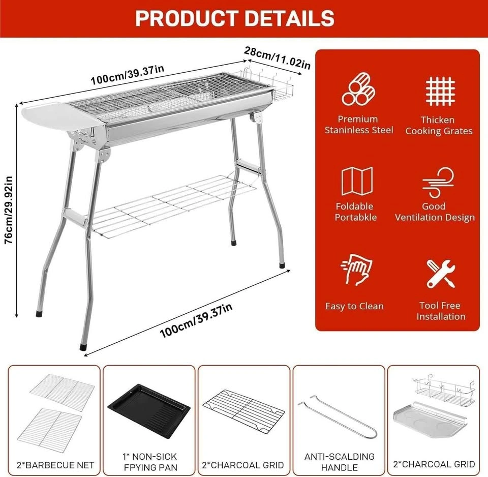 BRAND NEW Steel BBQ Charcoal Grill - photo 3