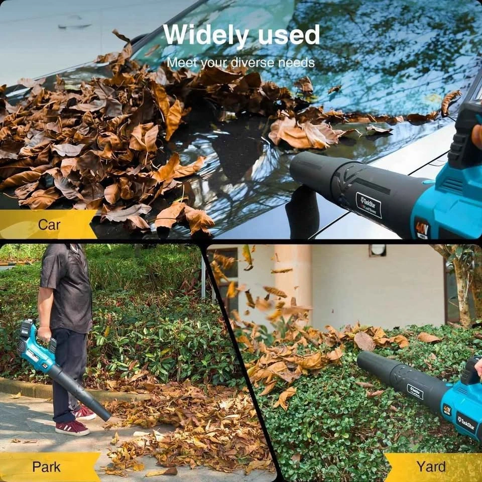 Taskstar 40V Cordless Leaf Blower, 600CFM/160MPH, 2 Batteries - photo 3