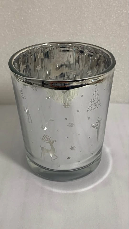 Set of 12 Glass Tea Light Candle Holders, 1.96 x 2.55 inches - photo 4