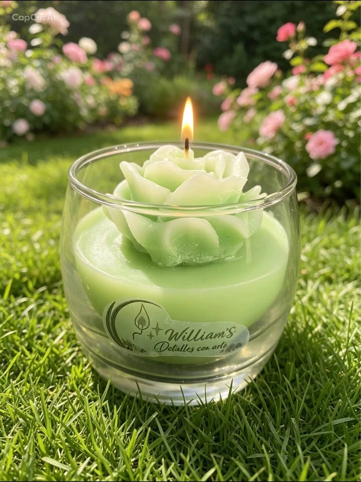 Handcrafted Decorative Scented Glass Candles, 6 Designs 7x7cm - photo 2