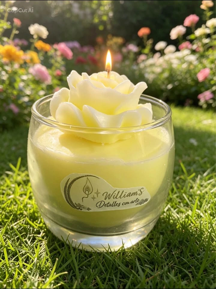 Handcrafted Decorative Scented Glass Candles, 6 Designs 7x7cm - photo 3