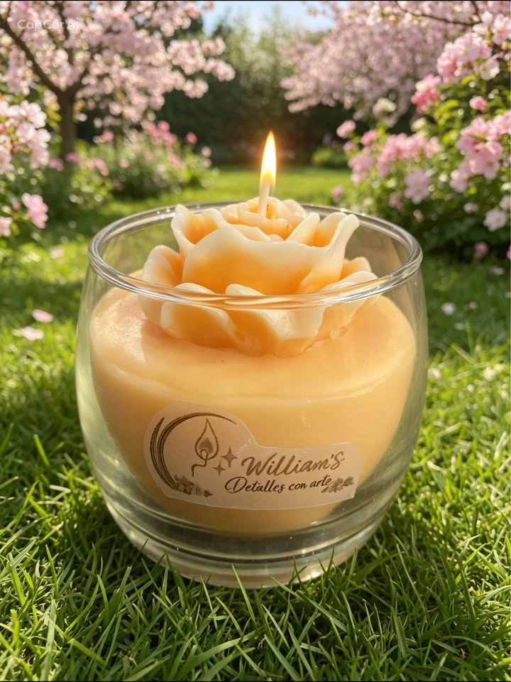 Handcrafted Decorative Scented Glass Candles, 6 Designs 7x7cm - photo 4