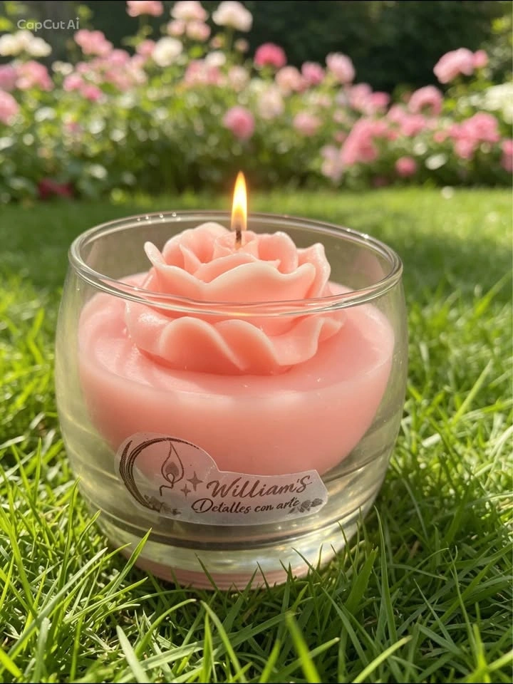 Handcrafted Decorative Scented Glass Candles, 6 Designs 7x7cm - photo 5