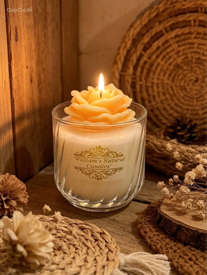 Handcrafted decorative candles in glass jars, various colors - photo 4