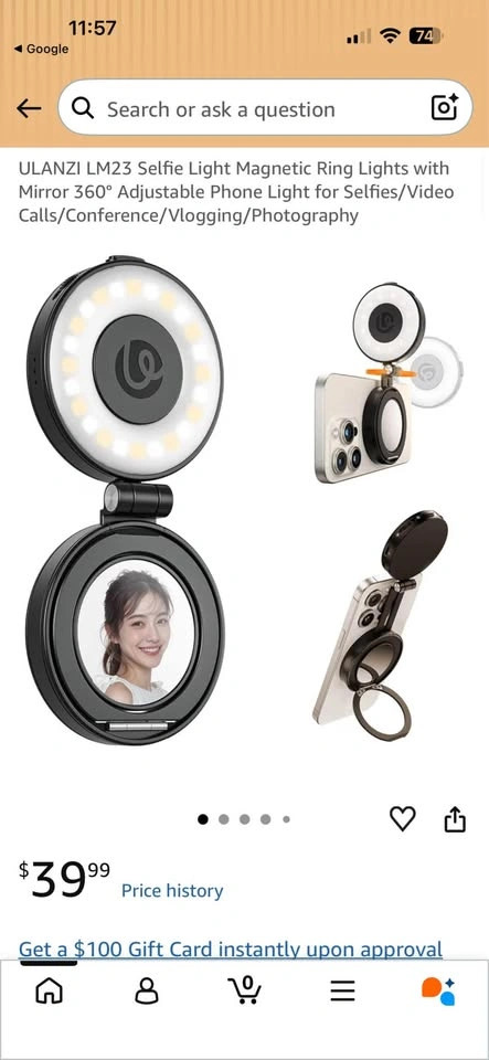 Ulanzi LM23 is a compact, magnetic ring light - photo 2